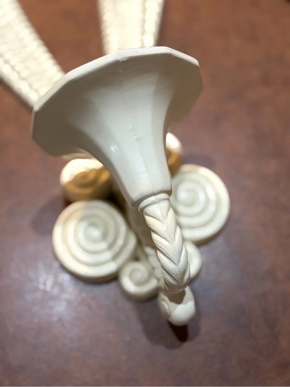 Vintage- 1975 Burwood Products Faux Wicker Wall Sconces